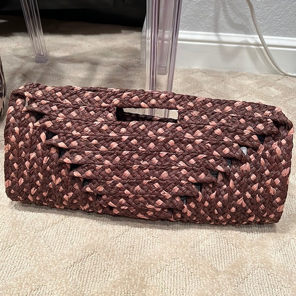 Sans-Arcidet Handbags - NWOT Sans-Arcidet Paris Wicker Clutch